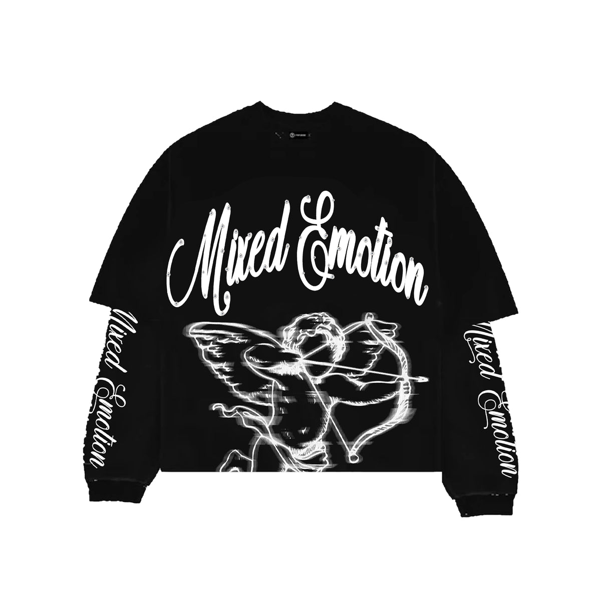 Mixed Emotion Black Blur Long Sleeve