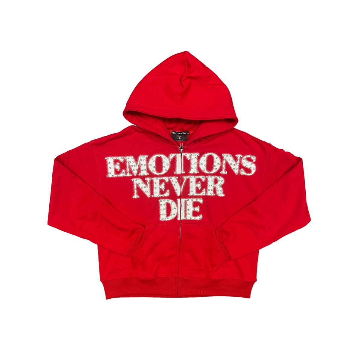 Mixed Emotion Red Emotions Never Die Zip Up Hoodie