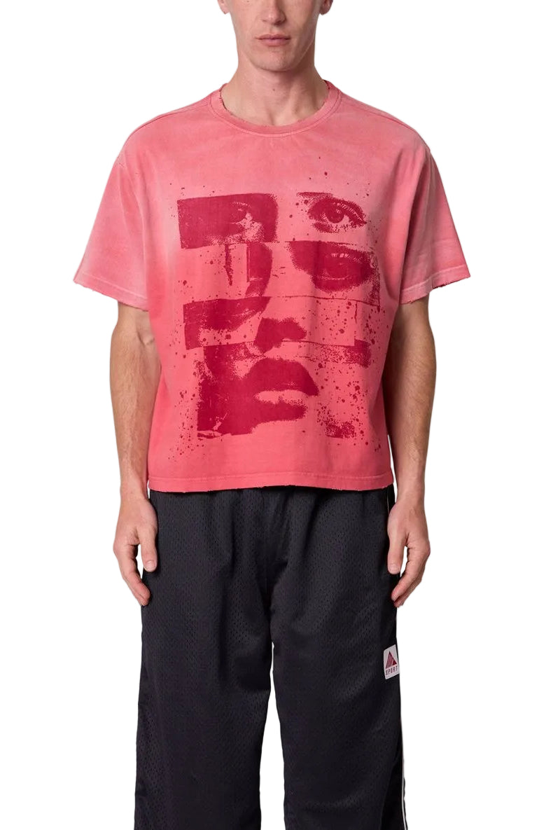MNML LA Face Tee Red