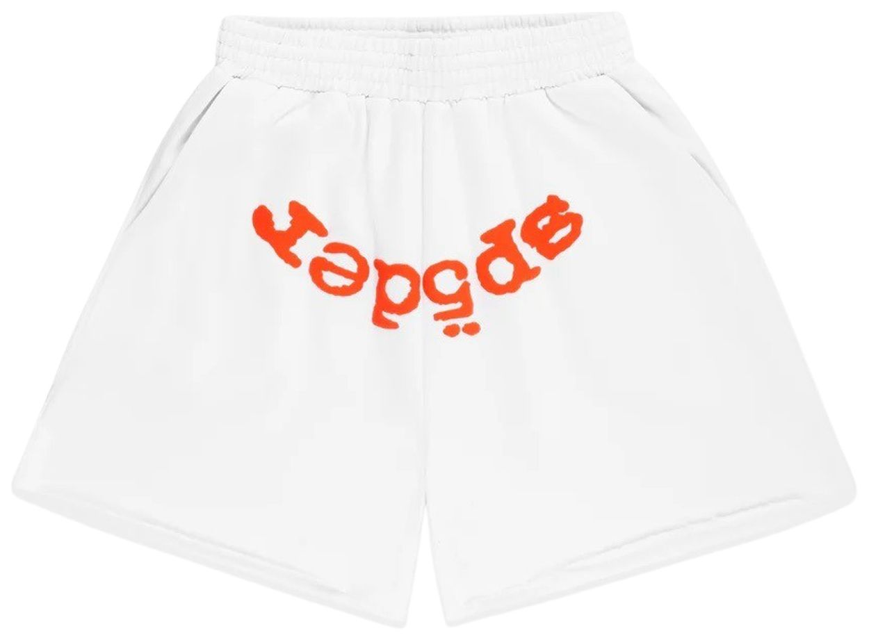 Sp5der OG Web V2 Sweatshort White