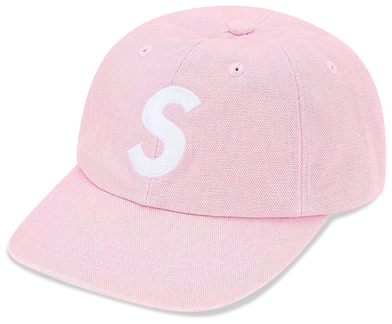 Supreme Canvas S Logo Hat Pink