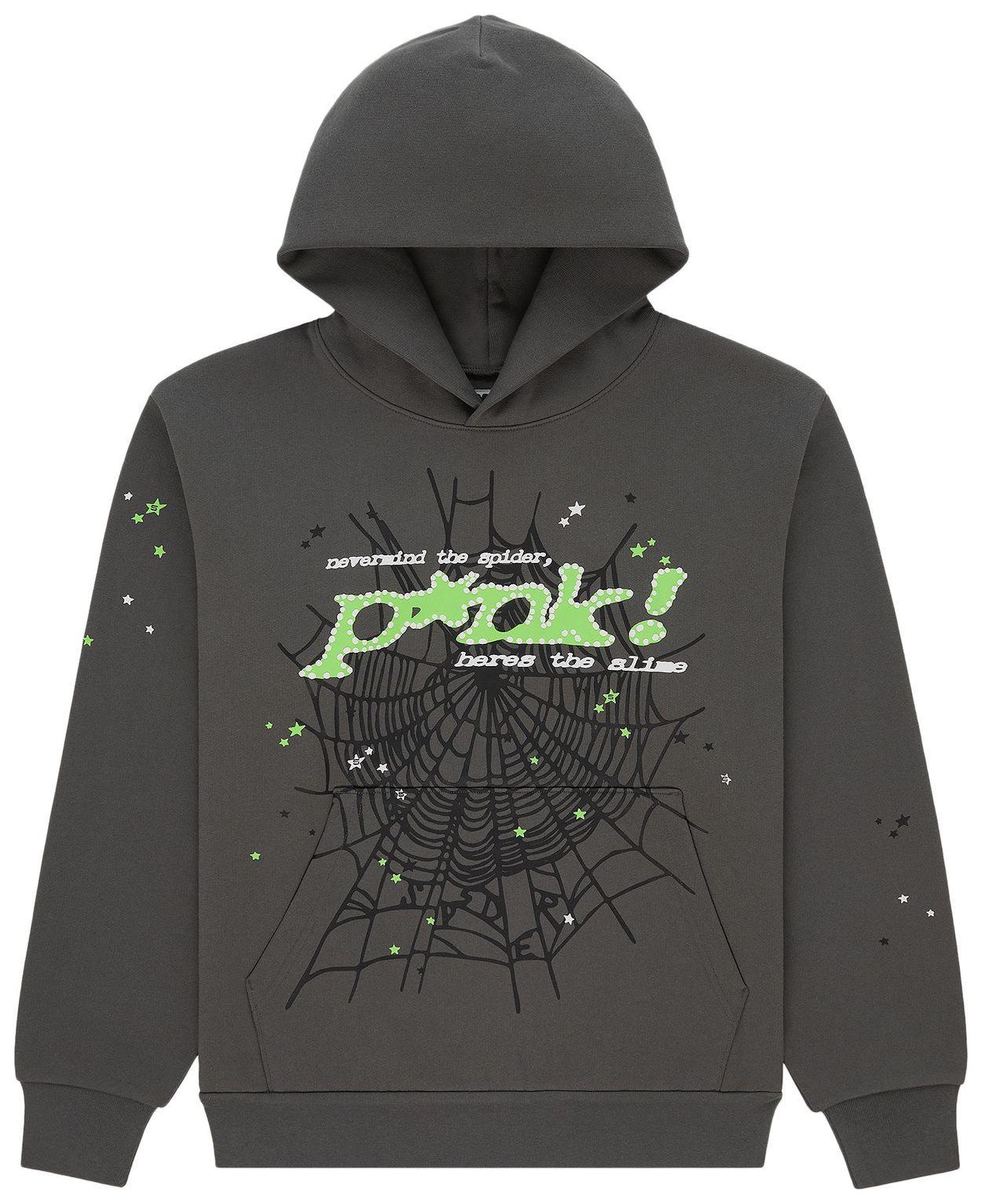 Sp5der Punk V2 Hoodie Slate Grey