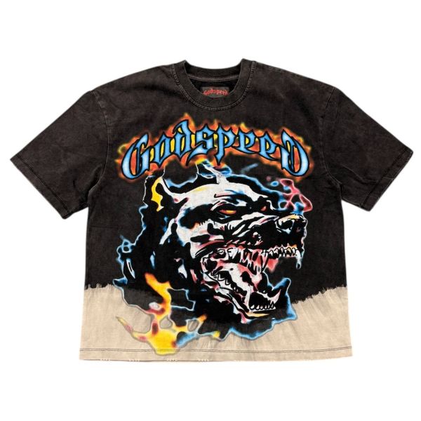 Godspeed Off the Leash Tee Black Wash