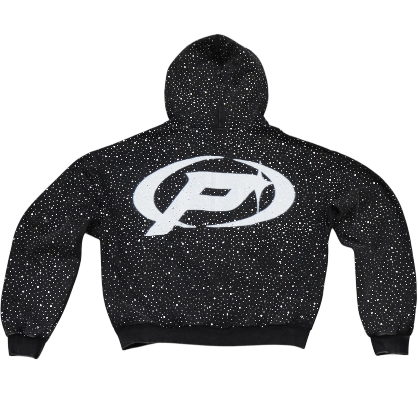 Prestige Co. Diamond Zip Up Hoodie Black