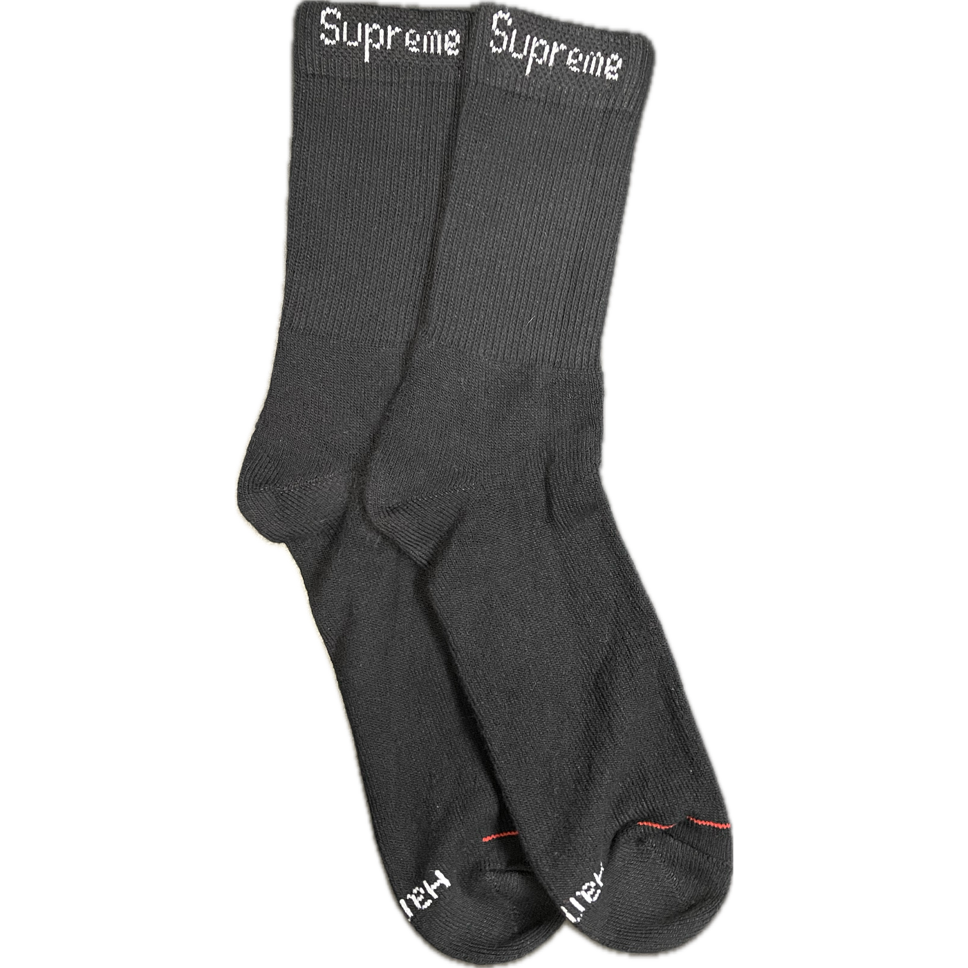 Supreme Hanes Crew Socks Black