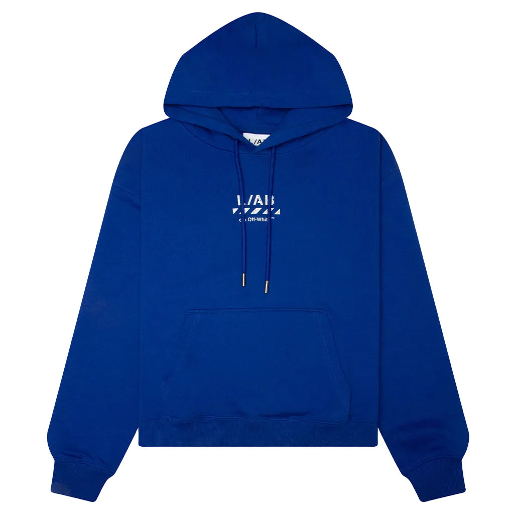 L/AB Off White Diag Hoodie Cobalt Blue