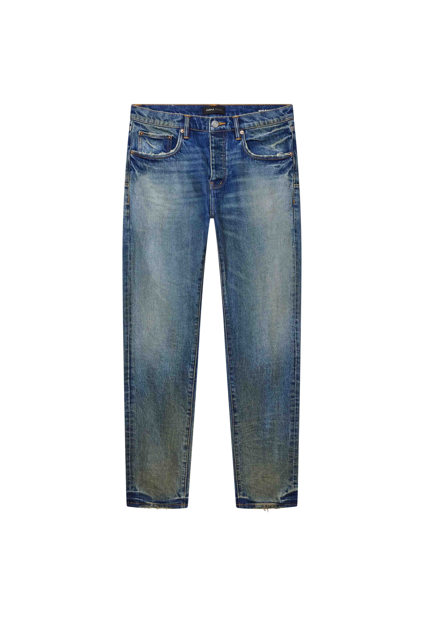 Purple Brand Skinny Cracked Bronze Jeans