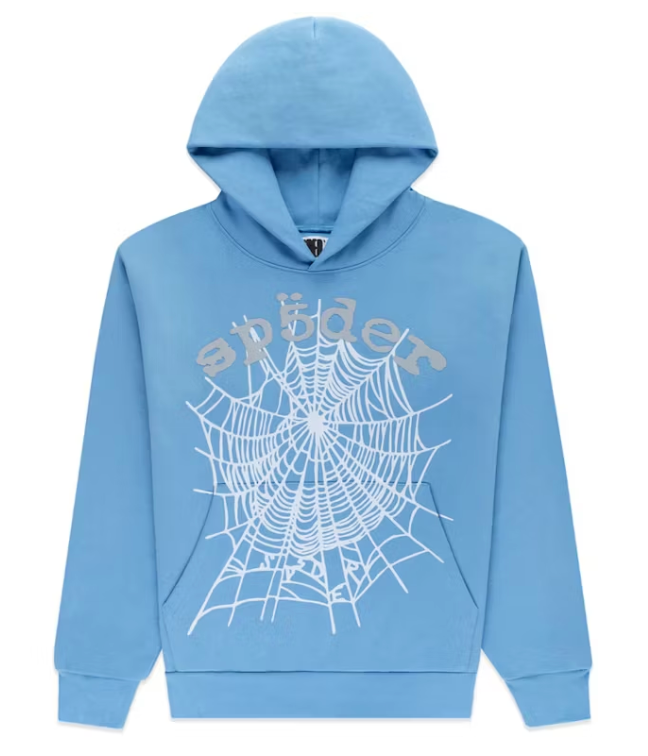 Sp5der OG Web V2 Hoodie Dusty Blue