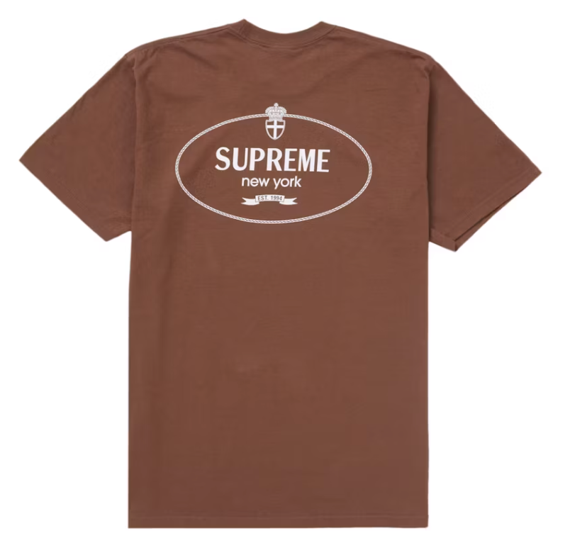 Supreme Crest Tee (FW24) Brown