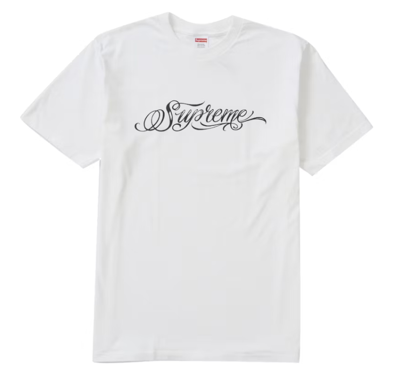 Supreme Script Tee White