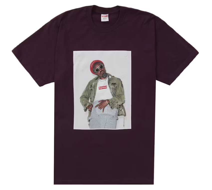 Supreme André 3000 Tee Eggplant