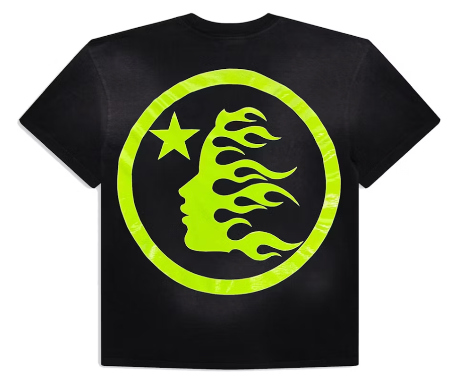 Hellstar Sport Logo Gel Tee Slime Green Black
