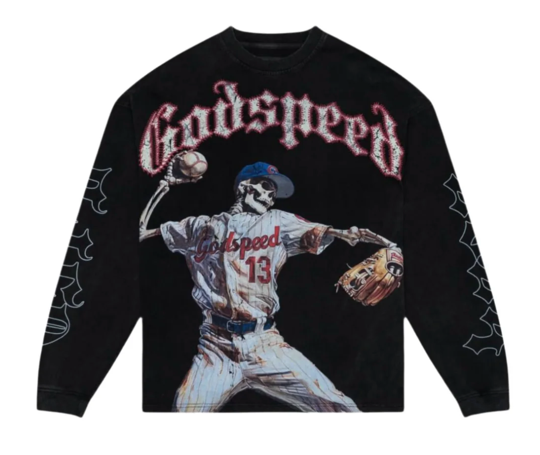 Godspeed Strike Out L/S Tee Black
