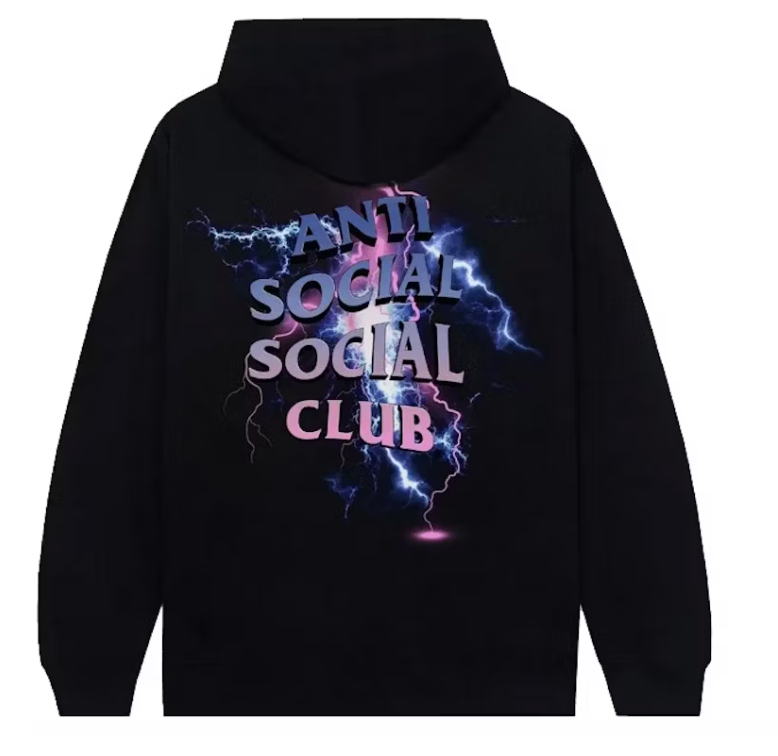 Anti Social Social Club Bolt From The Blue Hoodie