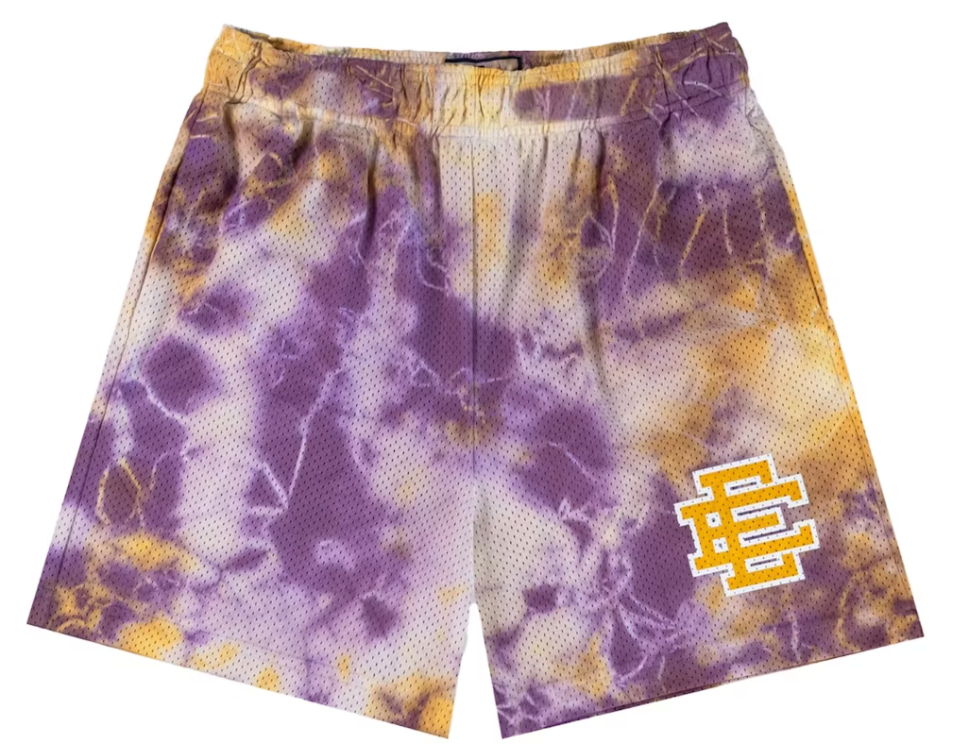 Eric Emanuel EE Basic Short Purple Tie Dye/Yellow
