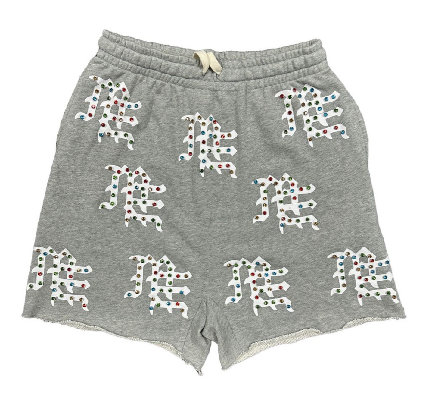 Mixed Emotion Grey ME Logo Shorts