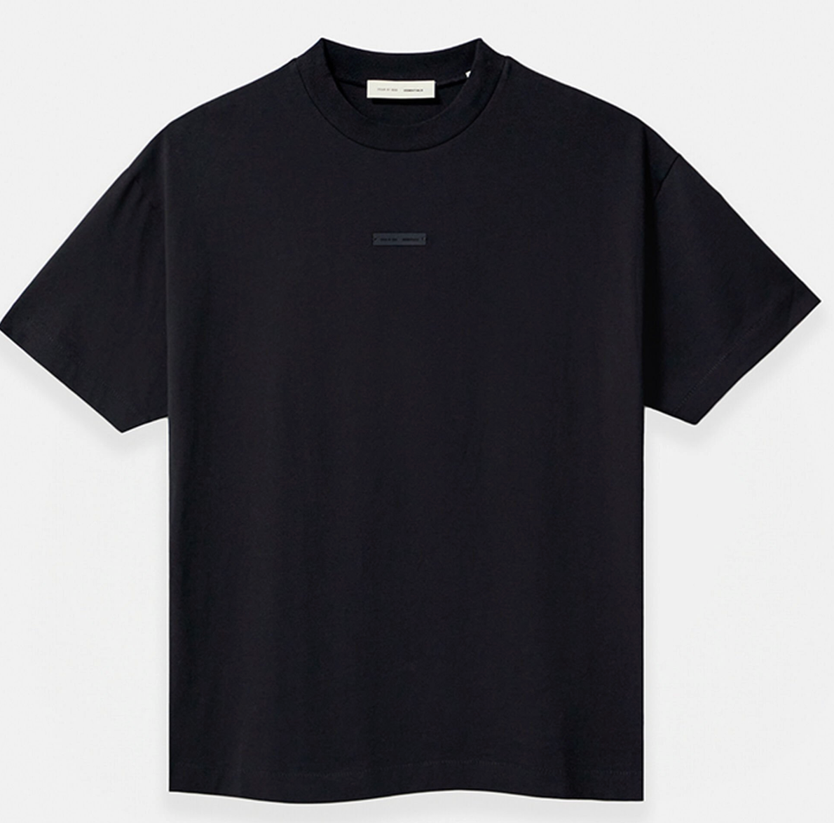 Fear of God Essentials Black Metallic Tee