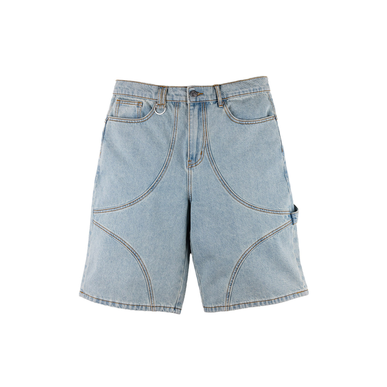 Commons Studios Star Washed Denim Shorts Iceberg