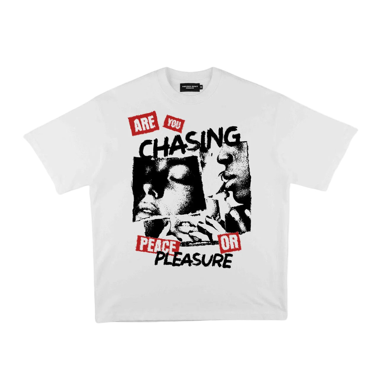 Compliments Peace or Pleasure Tee White