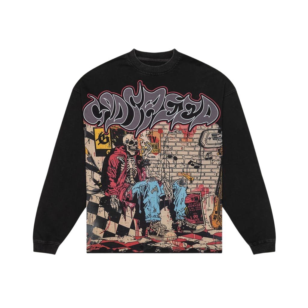 Godspeed Stoner L/S Tee Grey Wash