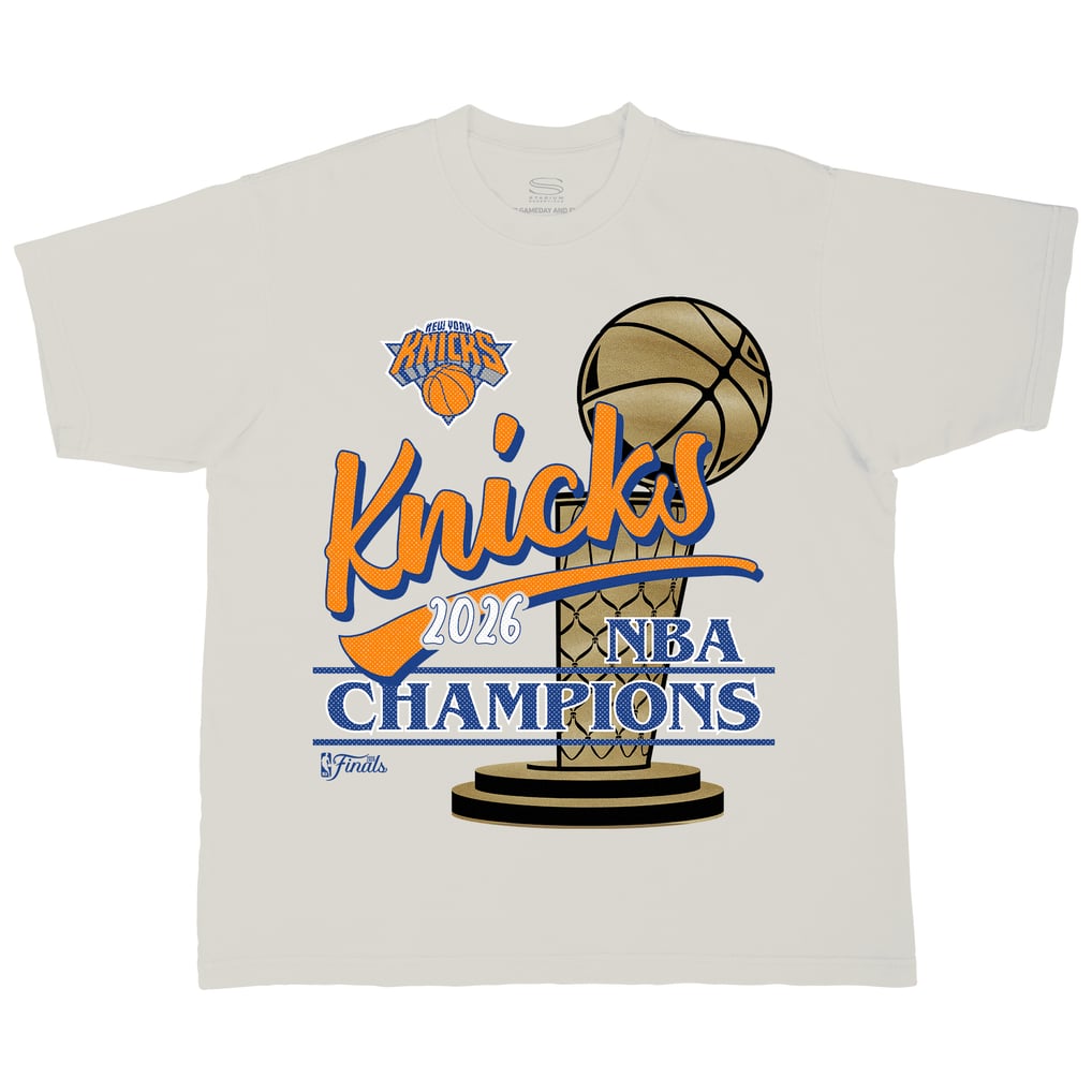 New York Knicks Cream 2026 NBA Finals Champions Tee