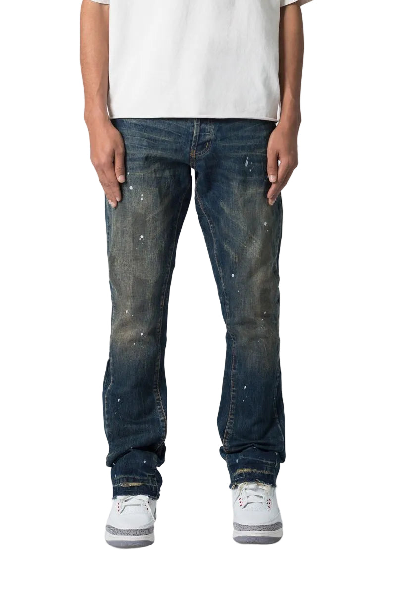 MNML LA Flared Denim Jeans Dark Blue
