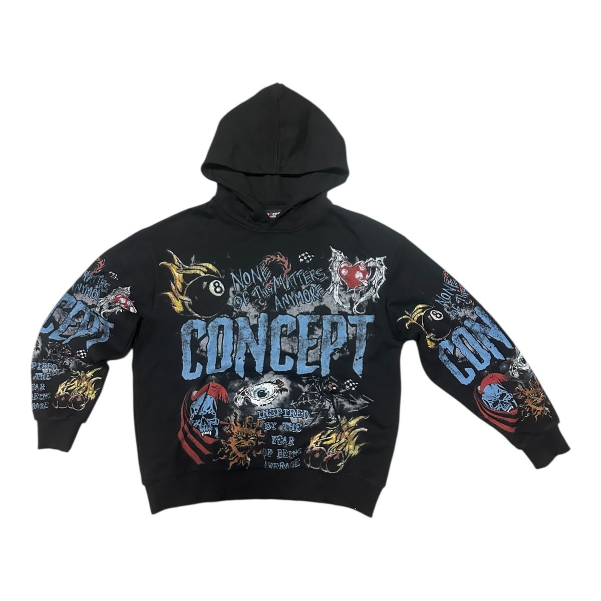 Concept Graffiti Hoodie Black