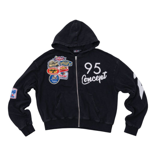 Concept 95 Patch Hoodie Black