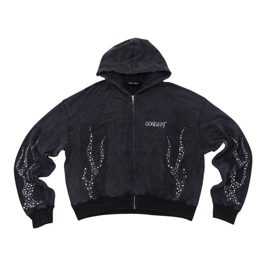Concept Flame Hoodie Black
