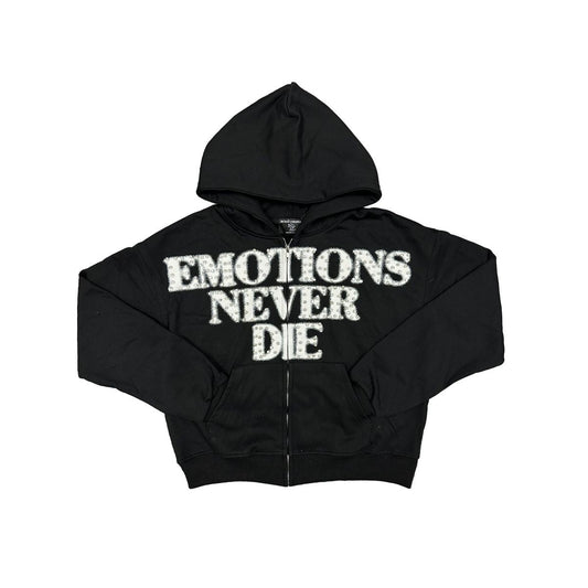 Mixed Emotion Black Emotions Never Die Zip Up Hoodie