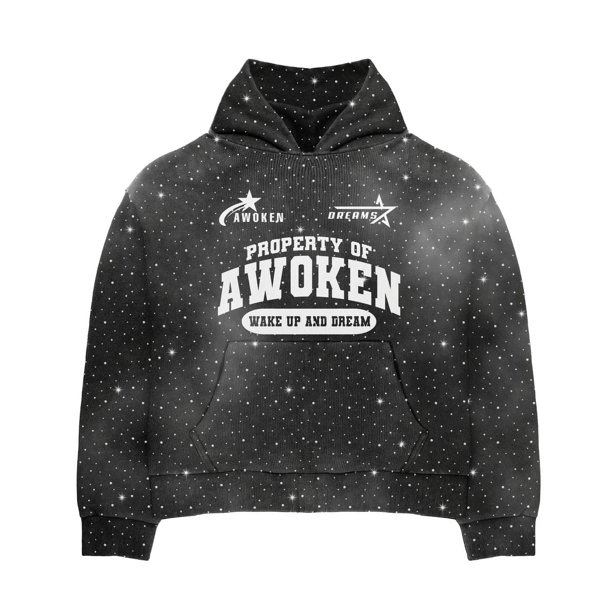 Awoken Dreams Black Rhinestone Sweatsuit