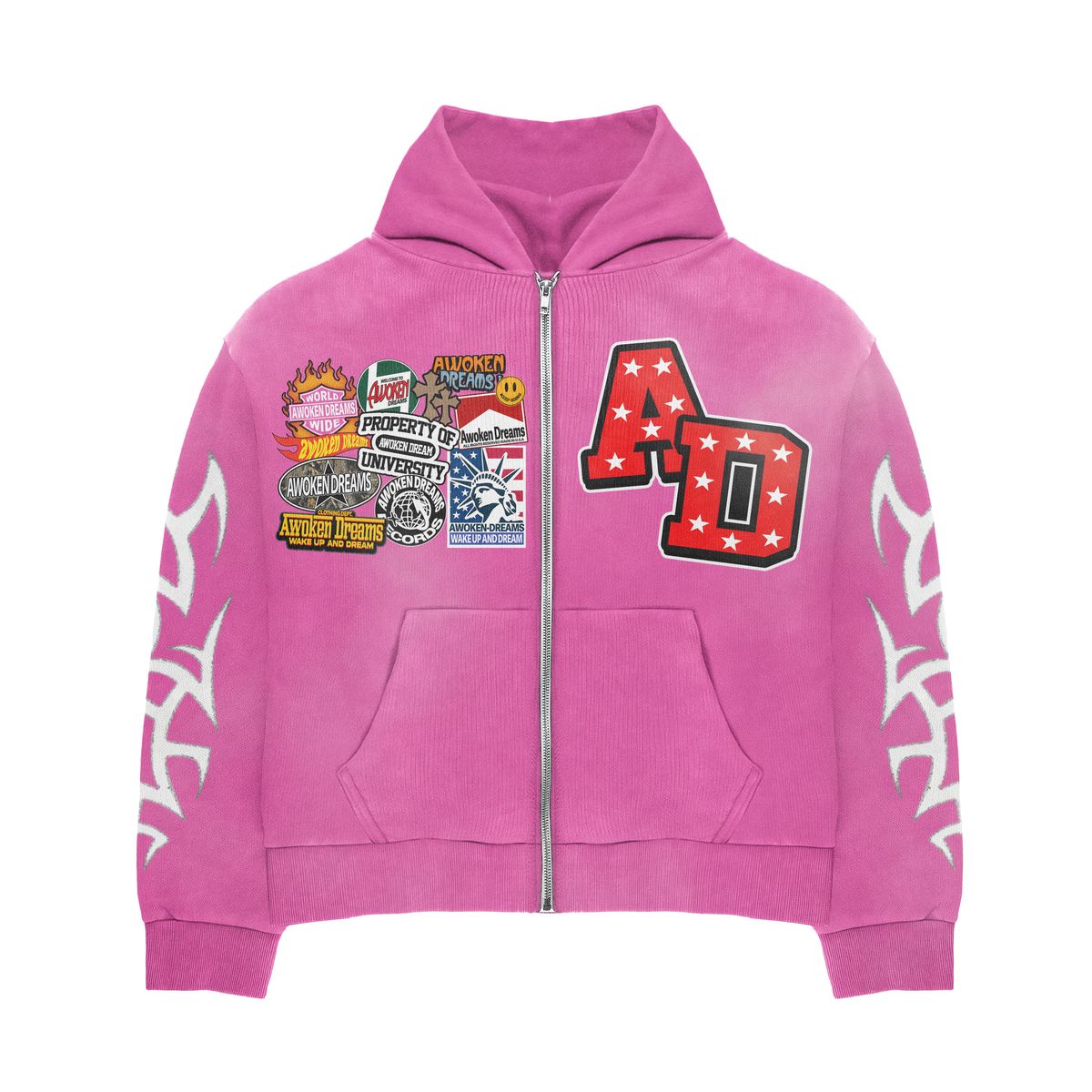 Awoken Dreams Pink Patchwork Sweatsuit