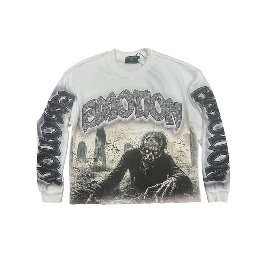 Mixed Emotion Resurrection Long Sleeve Tee White