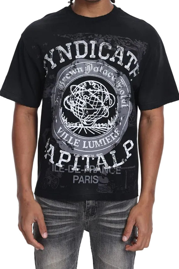 Syndicate Capital P Tee Black