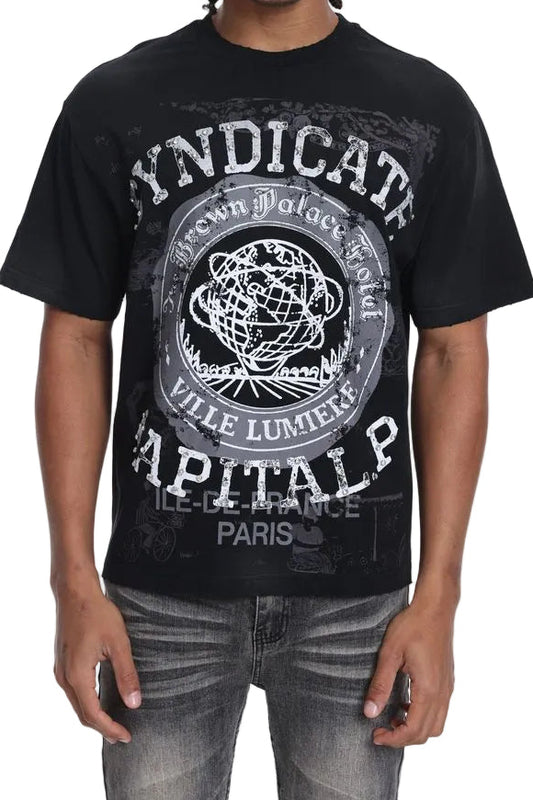 Syndicate Capital P Tee Black