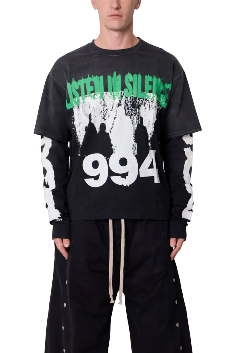 MNML LA Listen In Silence Long Sleeve Tee