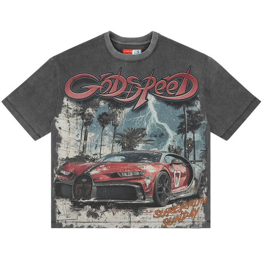 Godspeed Gatti Miami Superrun Tee Grey Wash