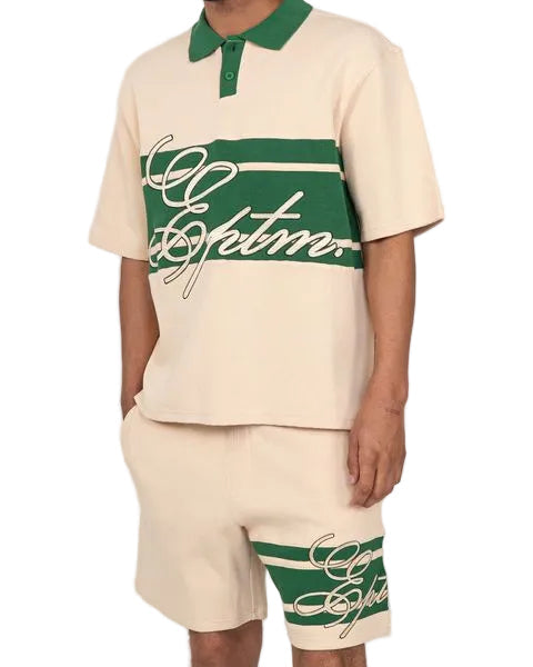 EPTM Kora Polo Set Cream Green