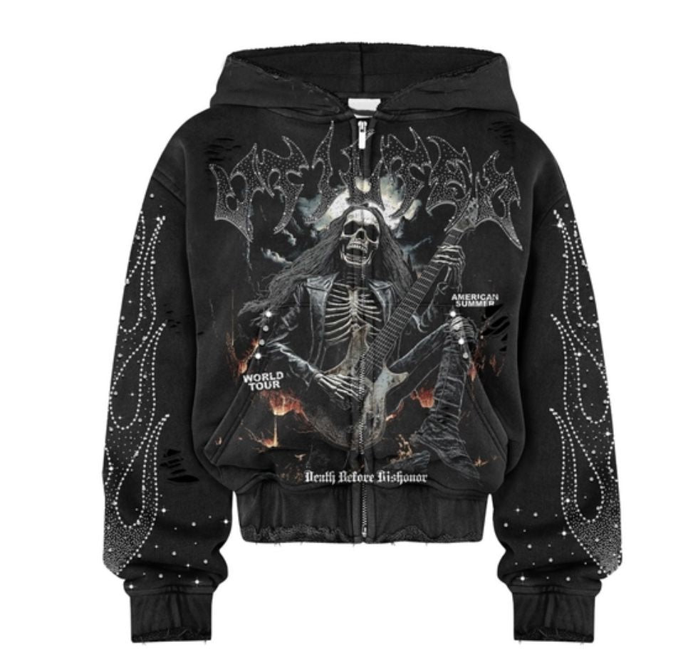 VTILTED Death Proof Zip Up Hoodie