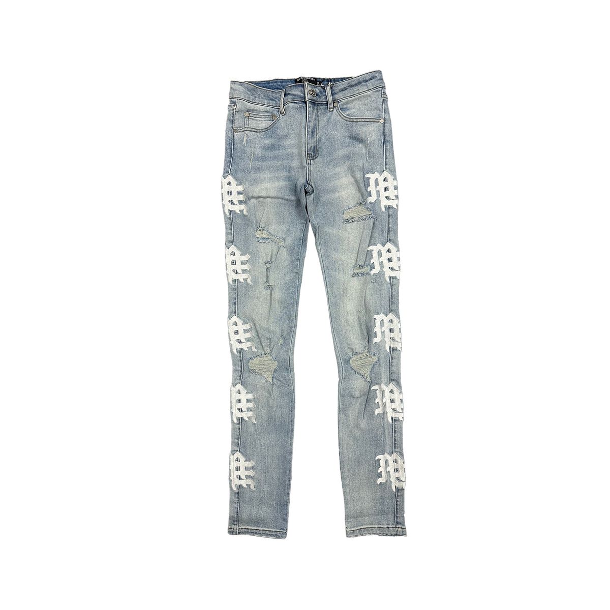 Mixed Emotion Sea Monogram Jeans