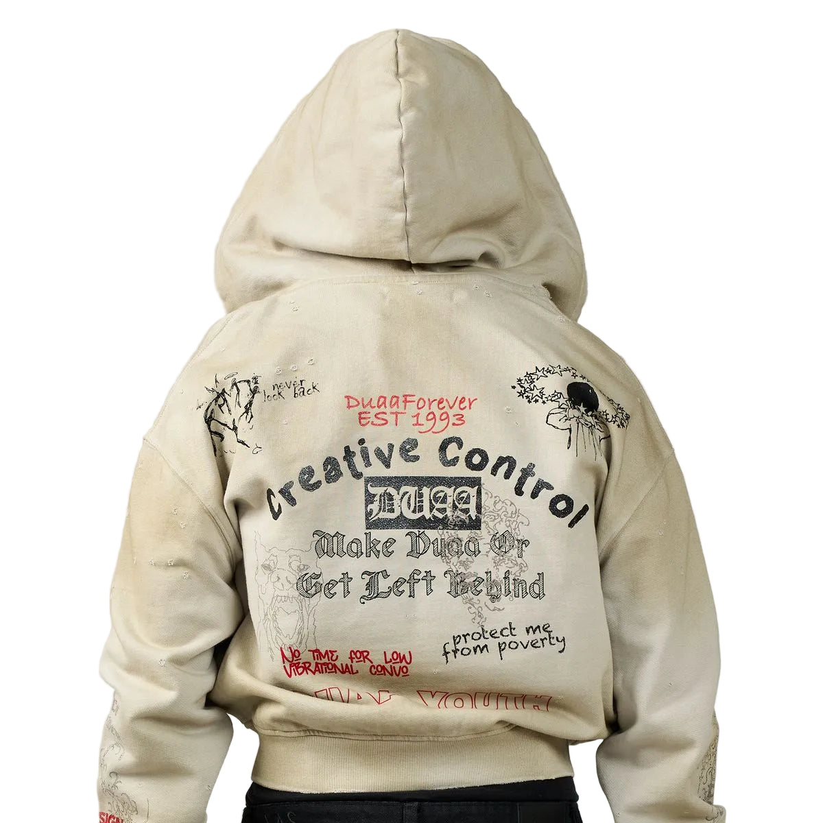 DUAA Creative Control Zip Up Hoodie
