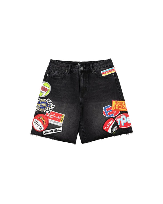 EPTM Roadster Denim Shorts Black