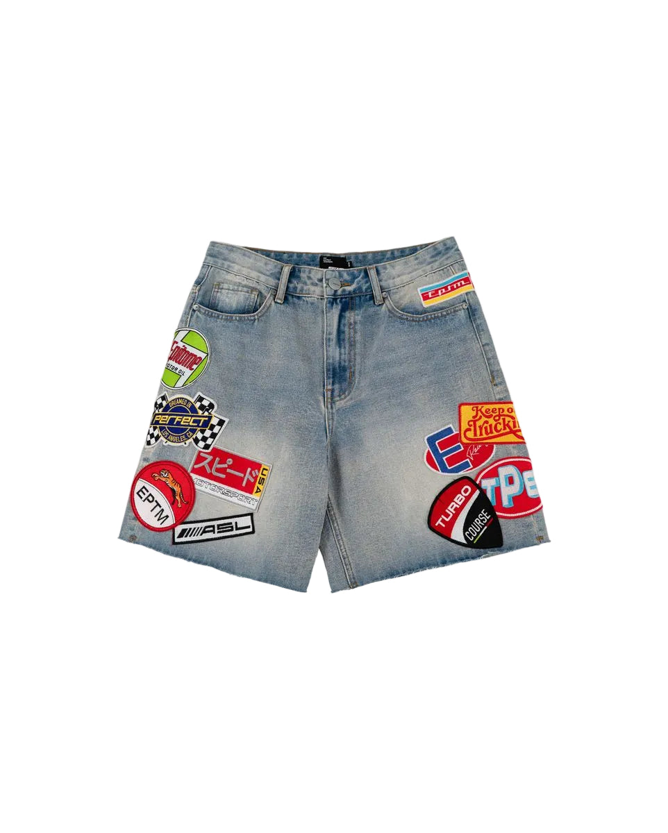 EPTM Roadster Denim Shorts Blue