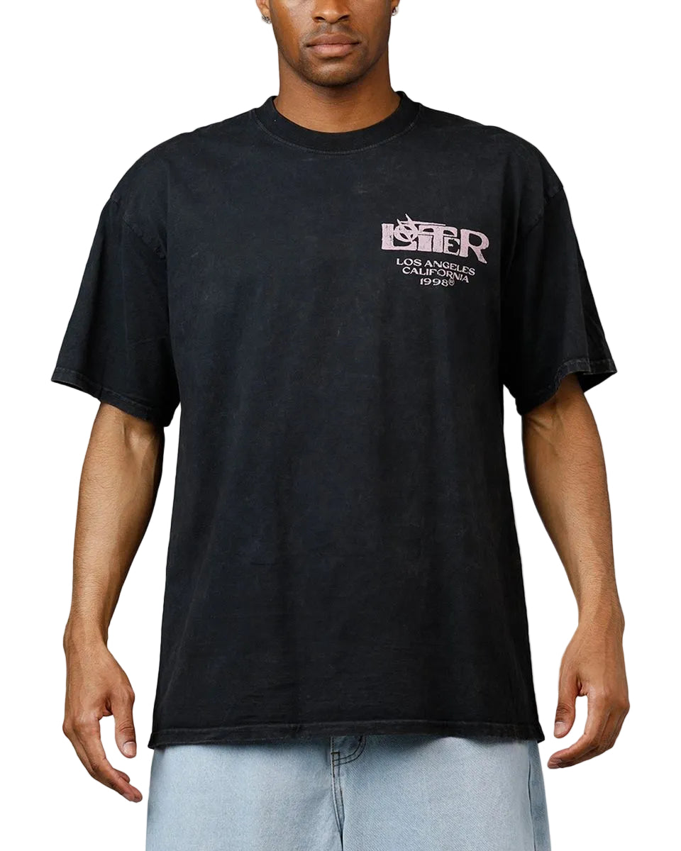 Loiter Dustborn Black Acidwash Tee