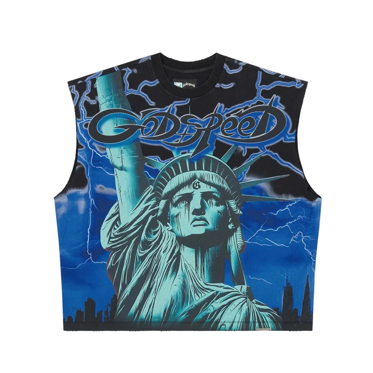 Godspeed Voltage Sleeveless Tee Blue