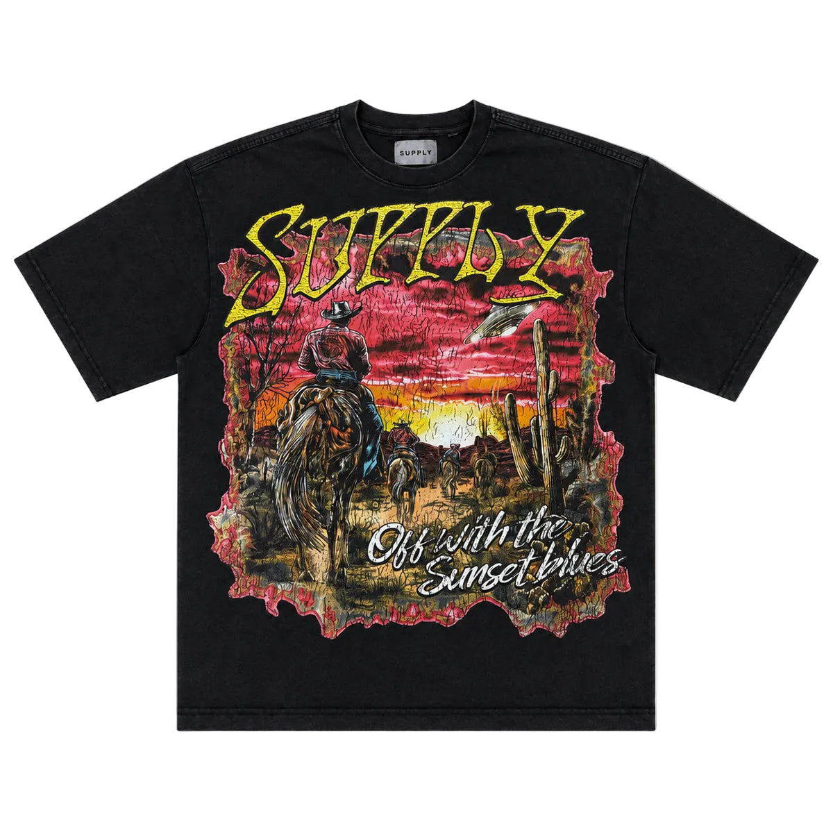 SUPPLY Sunset Blues Tee Black