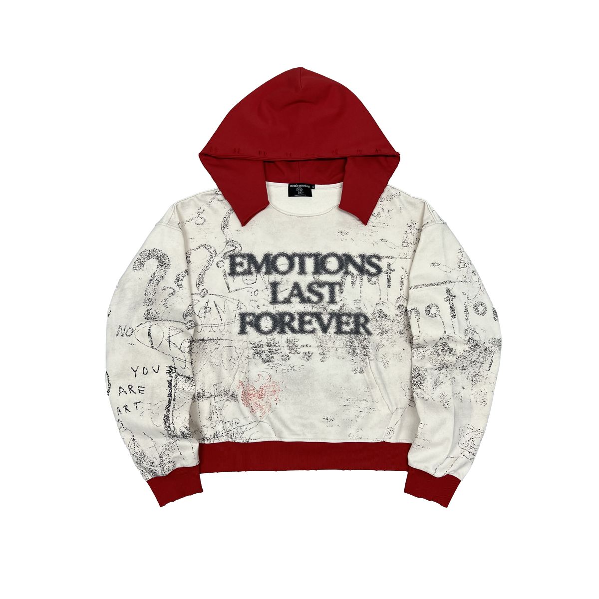 Mixed Emotion Last Forever Hoodie Red