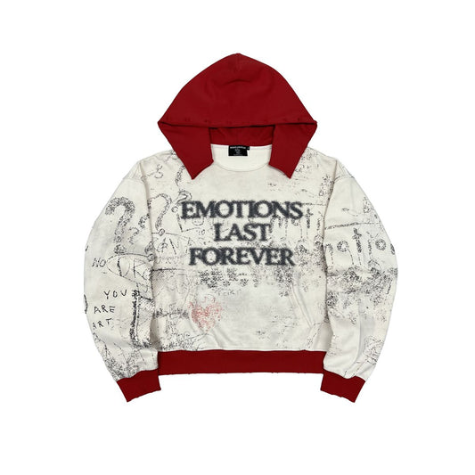 Mixed Emotion Last Forever Hoodie Red