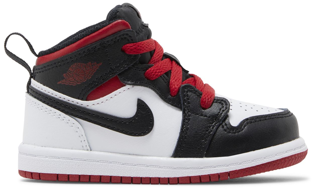 Jordan 1 Mid White Gym Red (TD)