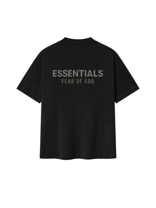 Fear of God Essentials Black Metallic Tee